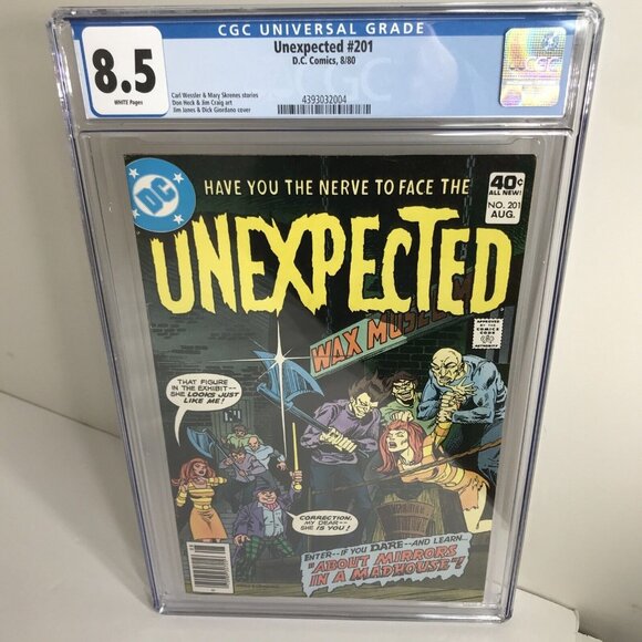 The Unexpected 201 DC CGC Graded 8.5 Bronze Age Horror Bondage Cover - Picture 1 of 7
